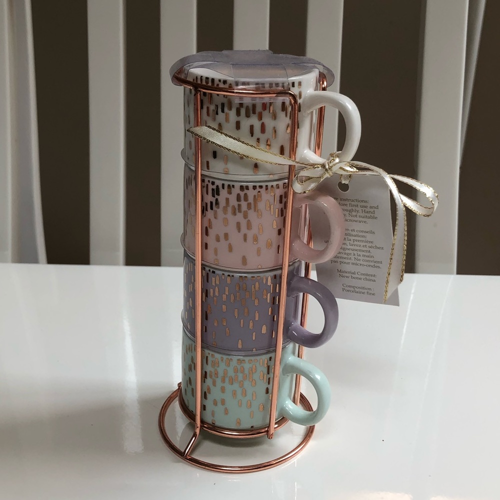 ⭐️Host Pick⭐️ - 4 espresso cups & holder - Picture 3 of 3